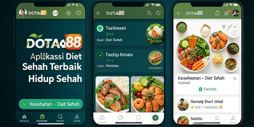 Tampilan antarmuka DOTA88 untuk pengaturan diet sehat.