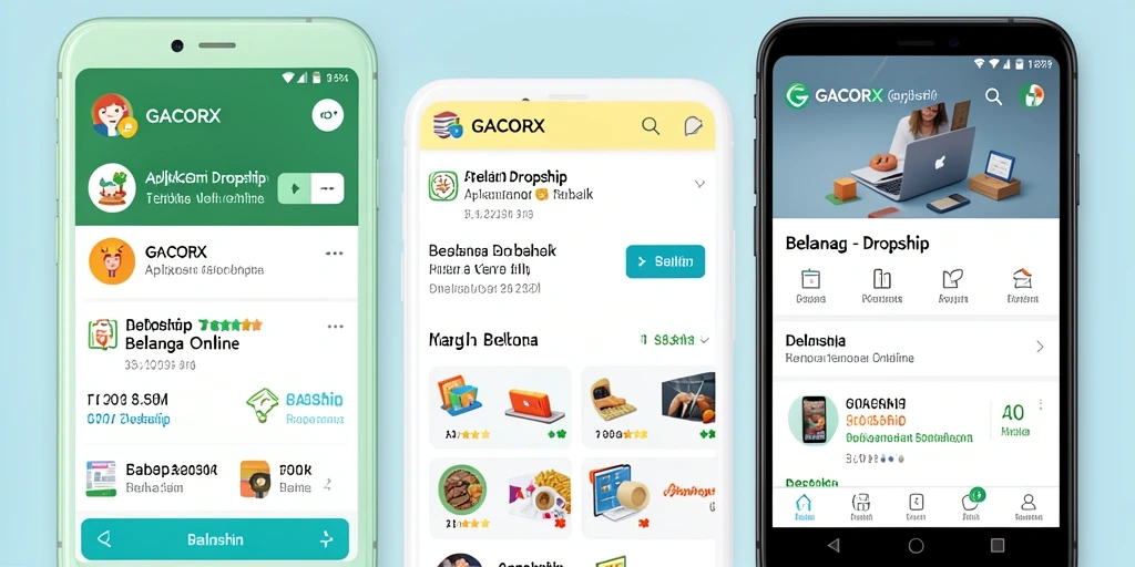Tampilan antarmuka GACORX untuk mengelola bisnis Dropship secara efisien.