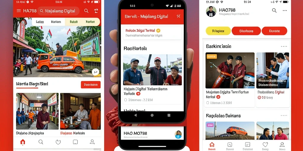 Tampilan antarmuka HAO788 yang modern dan interaktif.
