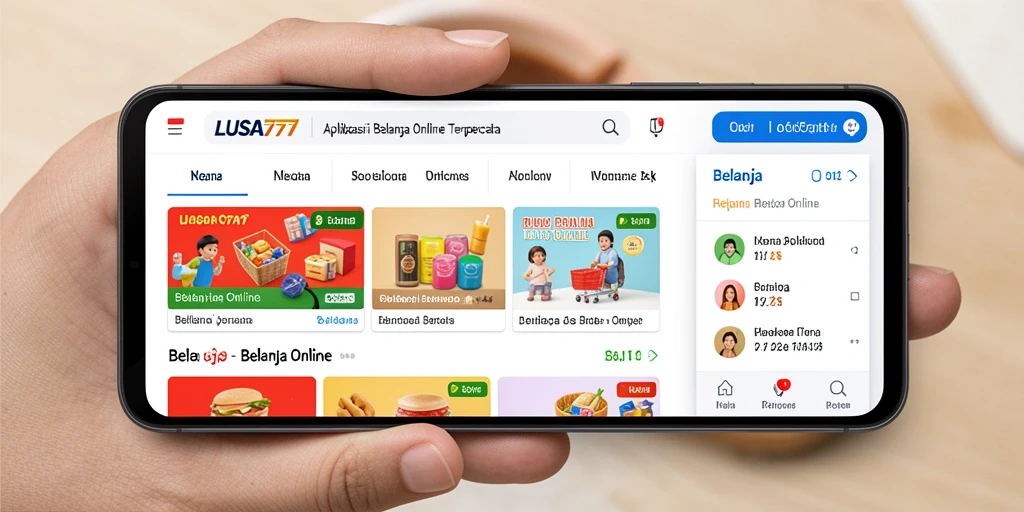 Antarmuka aplikasi LUSA777 yang modern dan mudah digunakan.