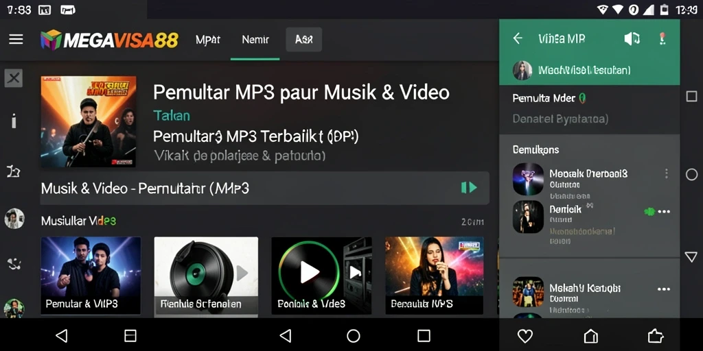 Antarmuka MEGAVISA88 yang sederhana dan fungsional menunjukkan kemudahan dalam memutar musik.