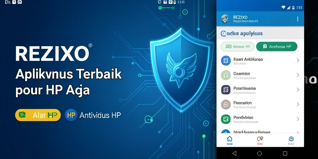 Tampilan antarmuka aplikasi Antivirus HP REZIXO yang intuitif dan mudah digunakan.