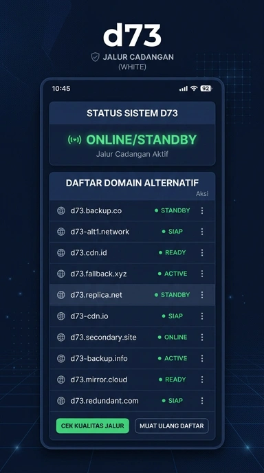 Tampilan link alternatif d73