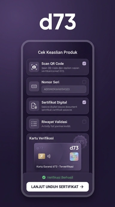 Tampilan kanal resmi d73